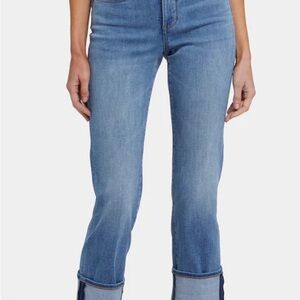 NYDJ Straight Leg Cuffed Jeans in sz 6P